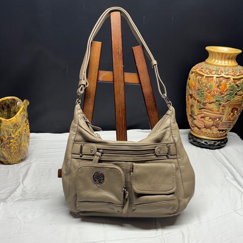 Chic Taupe Women's Shoulder Bag